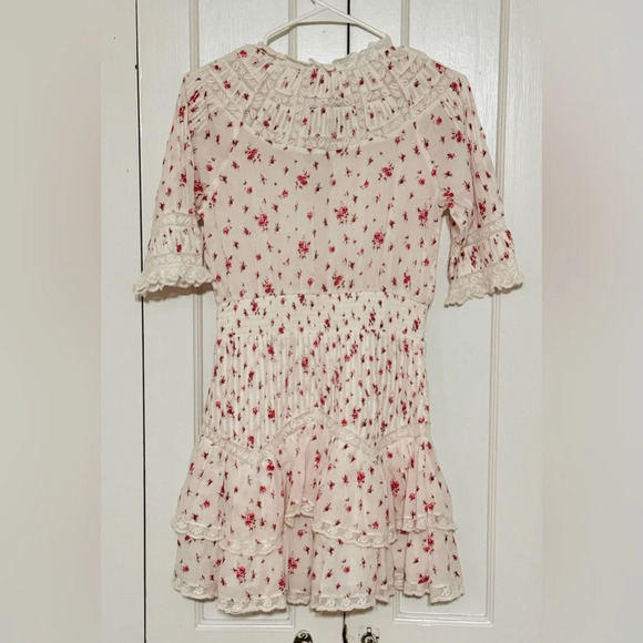 LoveShackFancy Clovis Cotton Ruffle Trim Dress - Picture 10 of 12